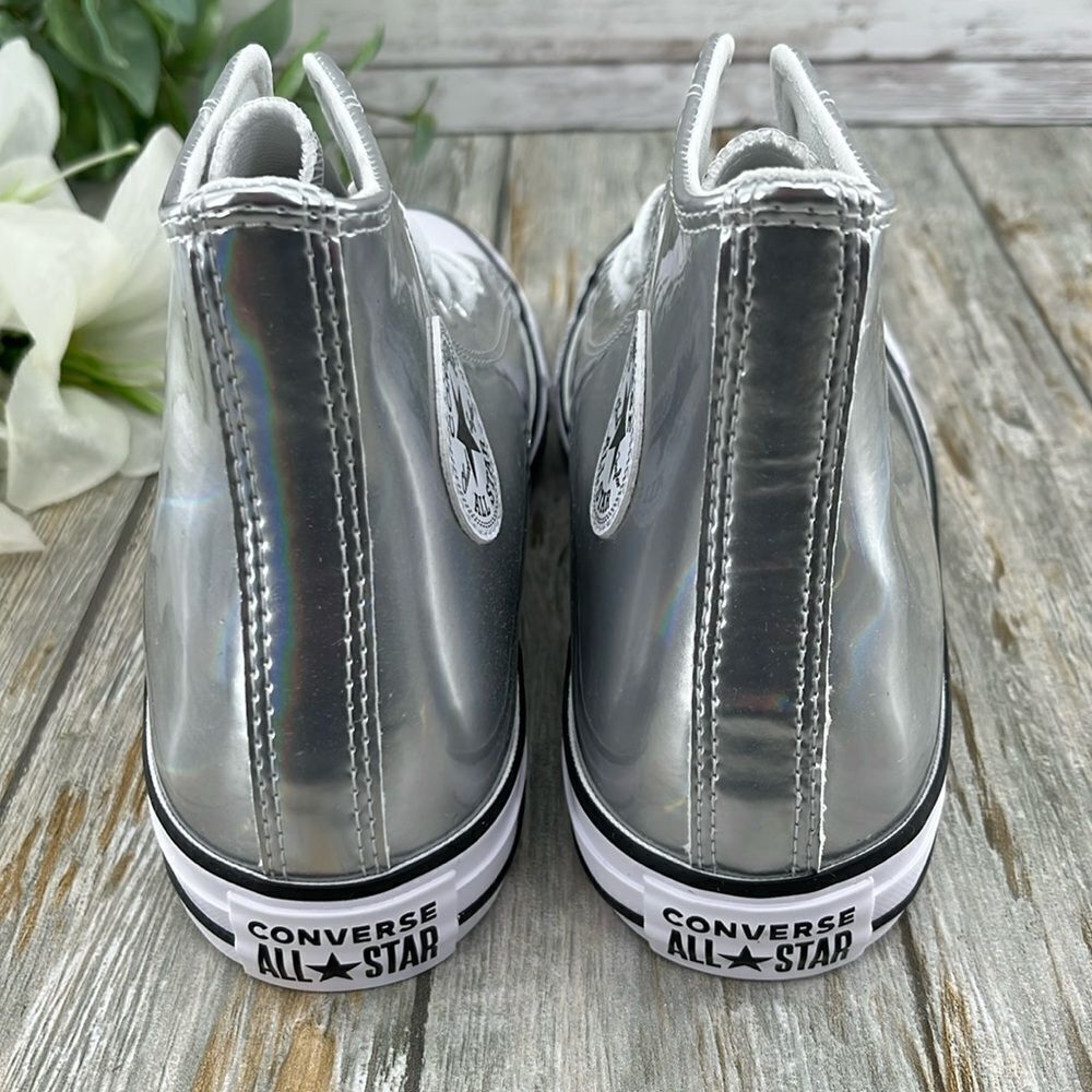 Converse Chuck Taylor All Star Metallic Hightop Sneakers Shoes Size 8 - Picture 7 of 17